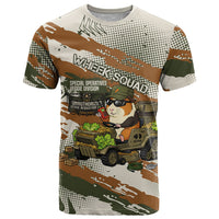Wheek Squad Guinea Pig T Shirt Funny Military Tactical Camo Veggie Division Schematic