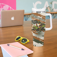 Wheek Squad Guinea Pig Tumbler With Handle Funny Military Tactical Camo Veggie Division Schematic