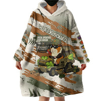 Wheek Squad Guinea Pig Wearable Blanket Hoodie Funny Military Tactical Camo Veggie Division Schematic