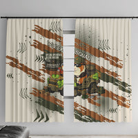 Wheek Squad Guinea Pig Window Curtain Funny Military Tactical Camo Veggie Division Schematic