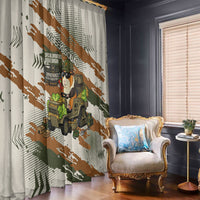 Wheek Squad Guinea Pig Window Curtain Funny Military Tactical Camo Veggie Division Schematic