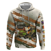 Wheek Squad Guinea Pig Zip Hoodie Funny Military Tactical Camo Veggie Division Schematic