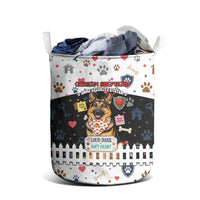 German Shepherd Home Security With A Heart Laundry Basket Officer Loyal Guard Dog Best Friend Mascot