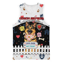German Shepherd Home Security With A Heart Basketball Jersey Officer Loyal Guard Dog Best Friend Mascot