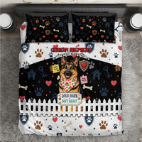 German Shepherd Home Security With A Heart Bedding Set Officer Loyal Guard Dog Best Friend Mascot
