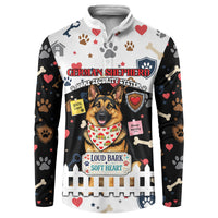 German Shepherd Home Security With A Heart Button Sweatshirt Officer Loyal Guard Dog Best Friend Mascot