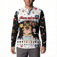German Shepherd Home Security With A Heart Button Sweatshirt Officer Loyal Guard Dog Best Friend Mascot