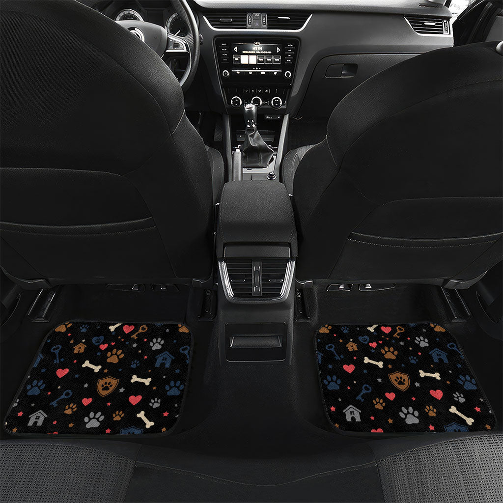 German Shepherd Home Security With A Heart Car Mats Officer Loyal Guard Dog Best Friend Mascot