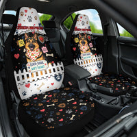 German Shepherd Home Security With A Heart Car Seat Cover Officer Loyal Guard Dog Best Friend Mascot