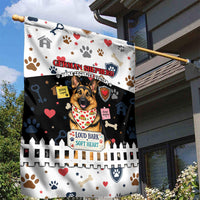 German Shepherd Home Security With A Heart Garden Flag Officer Loyal Guard Dog Best Friend Mascot