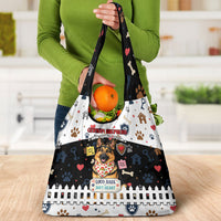 German Shepherd Home Security With A Heart Grocery Bag Officer Loyal Guard Dog Best Friend Mascot