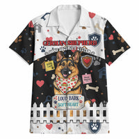 German Shepherd Home Security With A Heart Hawaiian Shirt Officer Loyal Guard Dog Best Friend Mascot
