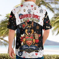German Shepherd Home Security With A Heart Hawaiian Shirt Officer Loyal Guard Dog Best Friend Mascot