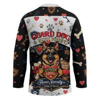 German Shepherd Home Security With A Heart Hockey Jersey Officer Loyal Guard Dog Best Friend Mascot
