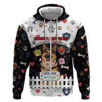 German Shepherd Home Security With A Heart Hoodie Officer Loyal Guard Dog Best Friend Mascot