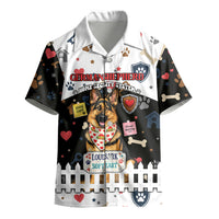 German Shepherd Home Security With A Heart Kid Hawaiian Shirt Officer Loyal Guard Dog Best Friend Mascot