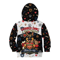 German Shepherd Home Security With A Heart Kid Hoodie Officer Loyal Guard Dog Best Friend Mascot