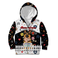 German Shepherd Home Security With A Heart Kid Hoodie Officer Loyal Guard Dog Best Friend Mascot