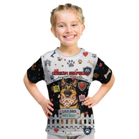 German Shepherd Home Security With A Heart Kid T Shirt Officer Loyal Guard Dog Best Friend Mascot