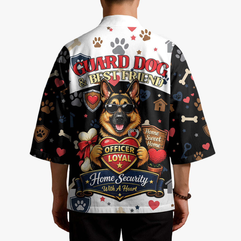 German Shepherd Home Security With A Heart Kimono Officer Loyal Guard Dog Best Friend Mascot