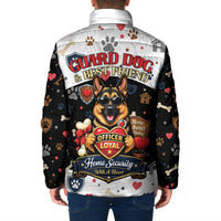 German Shepherd Home Security With A Heart Padded Jacket Officer Loyal Guard Dog Best Friend Mascot