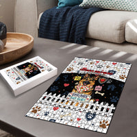 German Shepherd Home Security With A Heart Puzzle Officer Loyal Guard Dog Best Friend Mascot