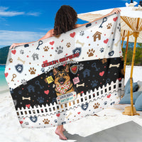 German Shepherd Home Security With A Heart Sarong Officer Loyal Guard Dog Best Friend Mascot