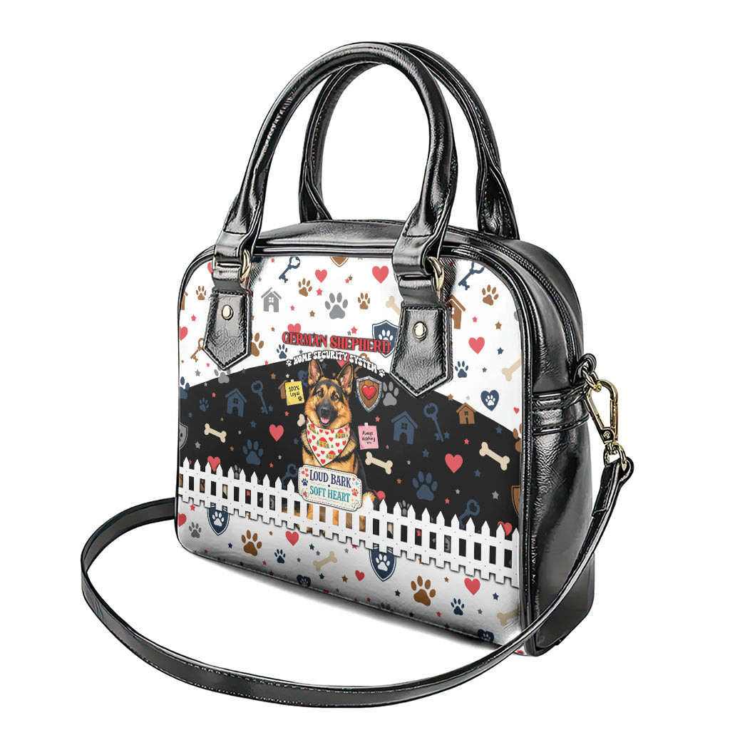German Shepherd Home Security With A Heart Shoulder Handbag Officer Loyal Guard Dog Best Friend Mascot