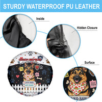 German Shepherd Home Security With A Heart Spare Tire Cover Officer Loyal Guard Dog Best Friend Mascot