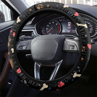 German Shepherd Home Security With A Heart Steering Wheel Cover Officer Loyal Guard Dog Best Friend Mascot
