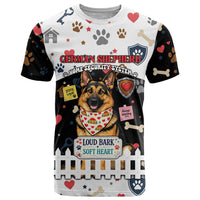 German Shepherd Home Security With A Heart T Shirt Officer Loyal Guard Dog Best Friend Mascot