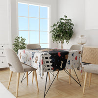 German Shepherd Home Security With A Heart Tablecloth Officer Loyal Guard Dog Best Friend Mascot