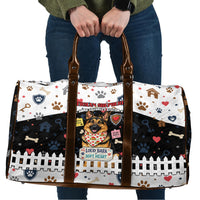 German Shepherd Home Security With A Heart Travel Bag Officer Loyal Guard Dog Best Friend Mascot