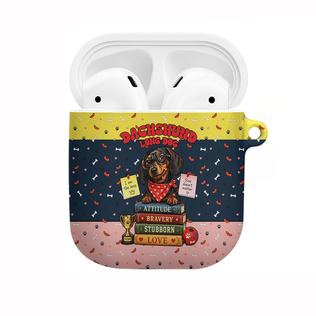 Dachshund Long Dog Big Personality AirPods Case Dachshund Lovers Club Cute Mascot