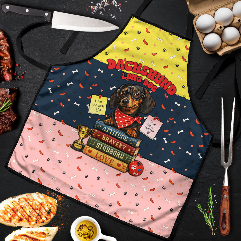 Dachshund Long Dog Big Personality Apron Dachshund Lovers Club Cute Mascot