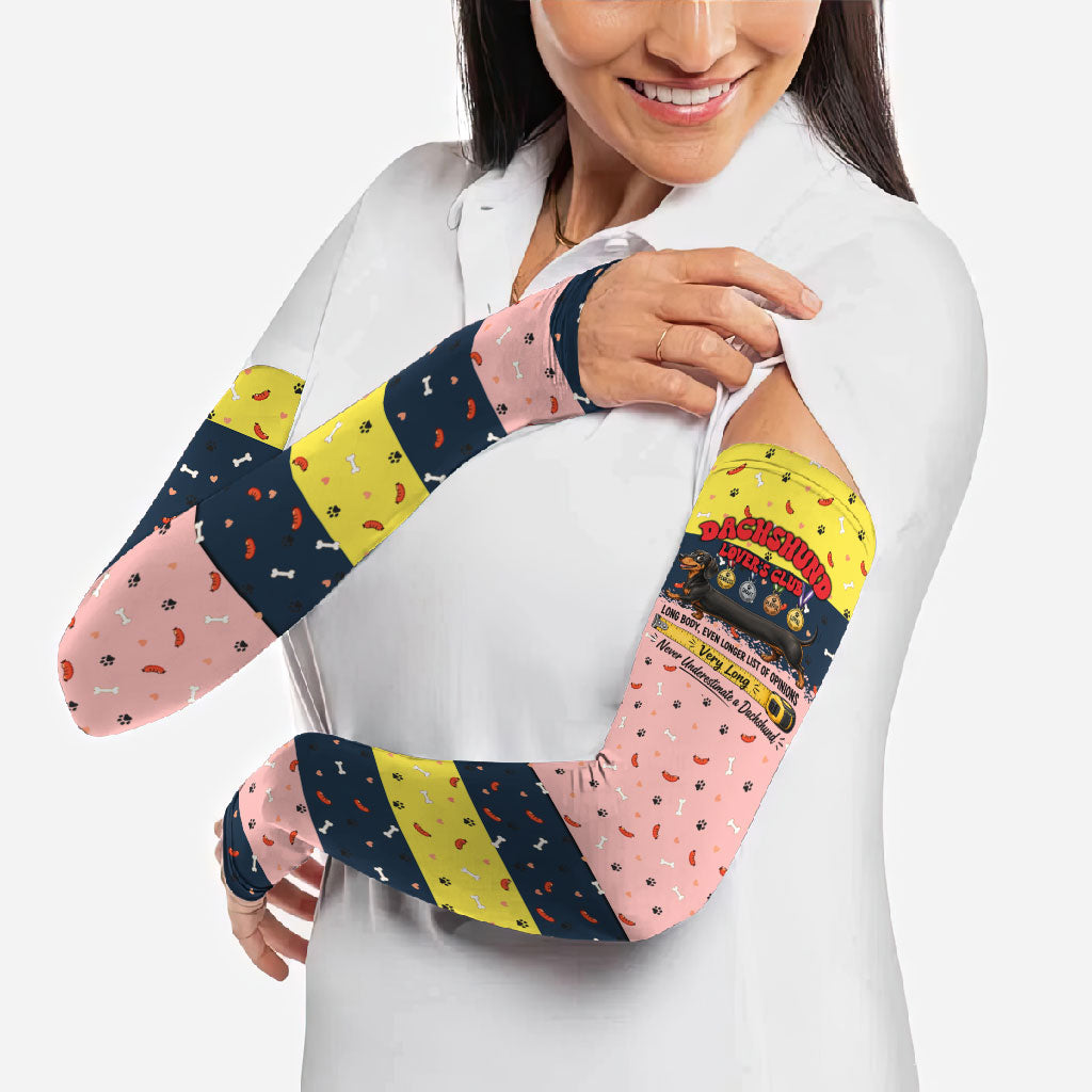 Dachshund Long Dog Big Personality Arm Sleeves Dachshund Lovers Club Cute Mascot