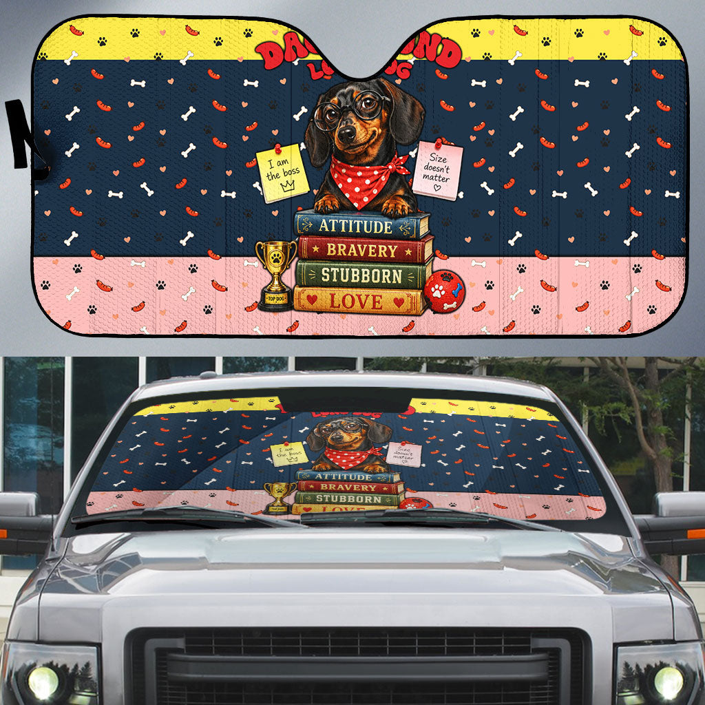 Dachshund Long Dog Big Personality Auto Sun Shade Dachshund Lovers Club Cute Mascot