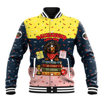 Dachshund Long Dog Big Personality Baseball Jacket Dachshund Lovers Club Cute Mascot