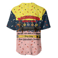 Dachshund Long Dog Big Personality Baseball Jersey Dachshund Lovers Club Cute Mascot