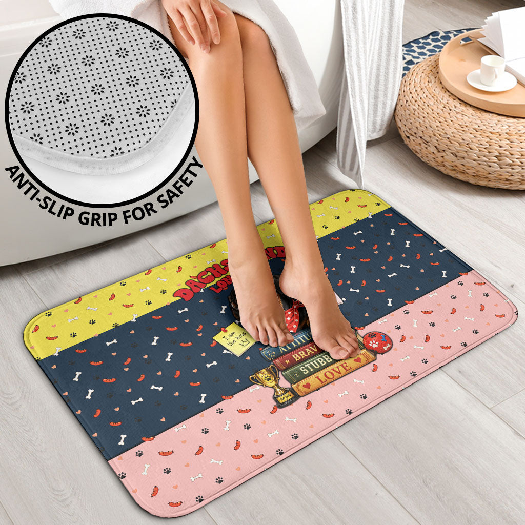 Dachshund Long Dog Big Personality Bathroom Set Dachshund Lovers Club Cute Mascot