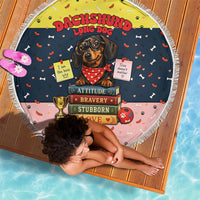 Dachshund Long Dog Big Personality Beach Blanket Dachshund Lovers Club Cute Mascot
