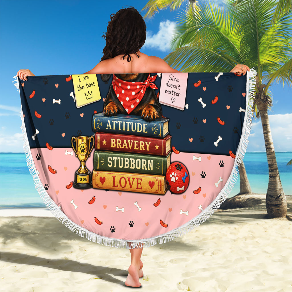 Dachshund Long Dog Big Personality Beach Blanket Dachshund Lovers Club Cute Mascot
