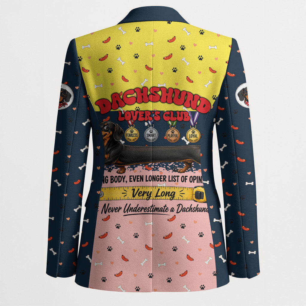 Dachshund Long Dog Big Personality Blazer Dachshund Lovers Club Cute Mascot
