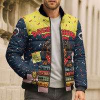 Dachshund Long Dog Big Personality Bomber Puffer Jacket Dachshund Lovers Club Cute Mascot