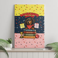 Dachshund Long Dog Big Personality Canvas Wall Art Dachshund Lovers Club Cute Mascot