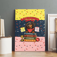 Dachshund Long Dog Big Personality Canvas Wall Art Dachshund Lovers Club Cute Mascot