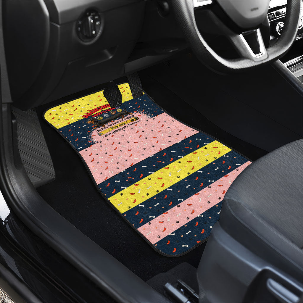 Dachshund Long Dog Big Personality Car Mats Dachshund Lovers Club Cute Mascot