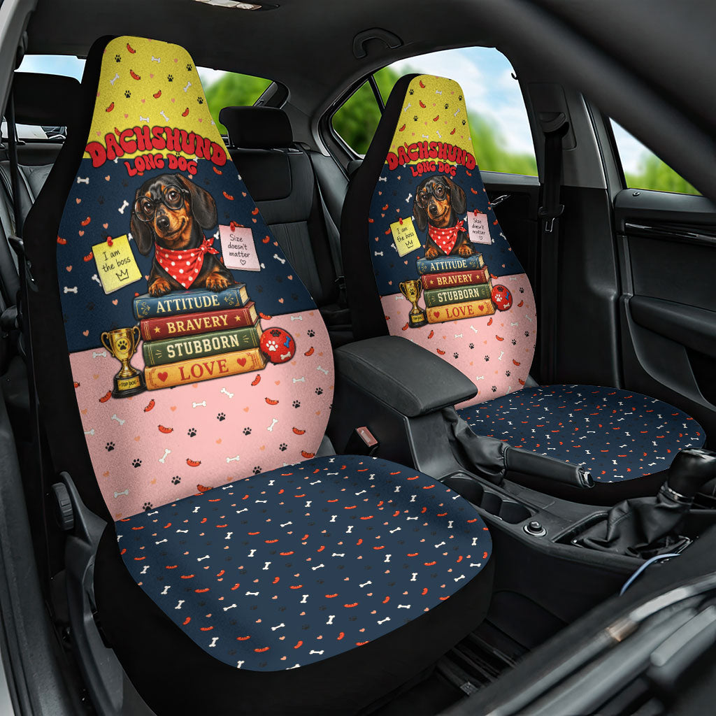 Dachshund Long Dog Big Personality Car Seat Cover Dachshund Lovers Club Cute Mascot