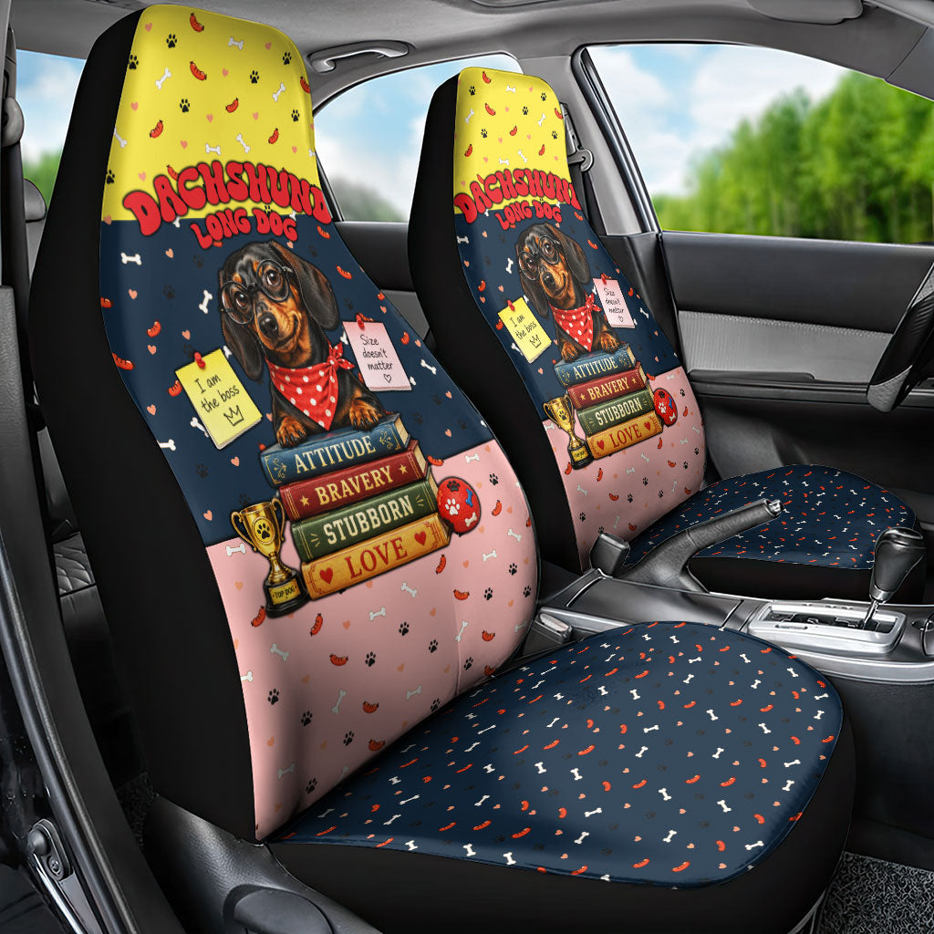 Dachshund Long Dog Big Personality Car Seat Cover Dachshund Lovers Club Cute Mascot