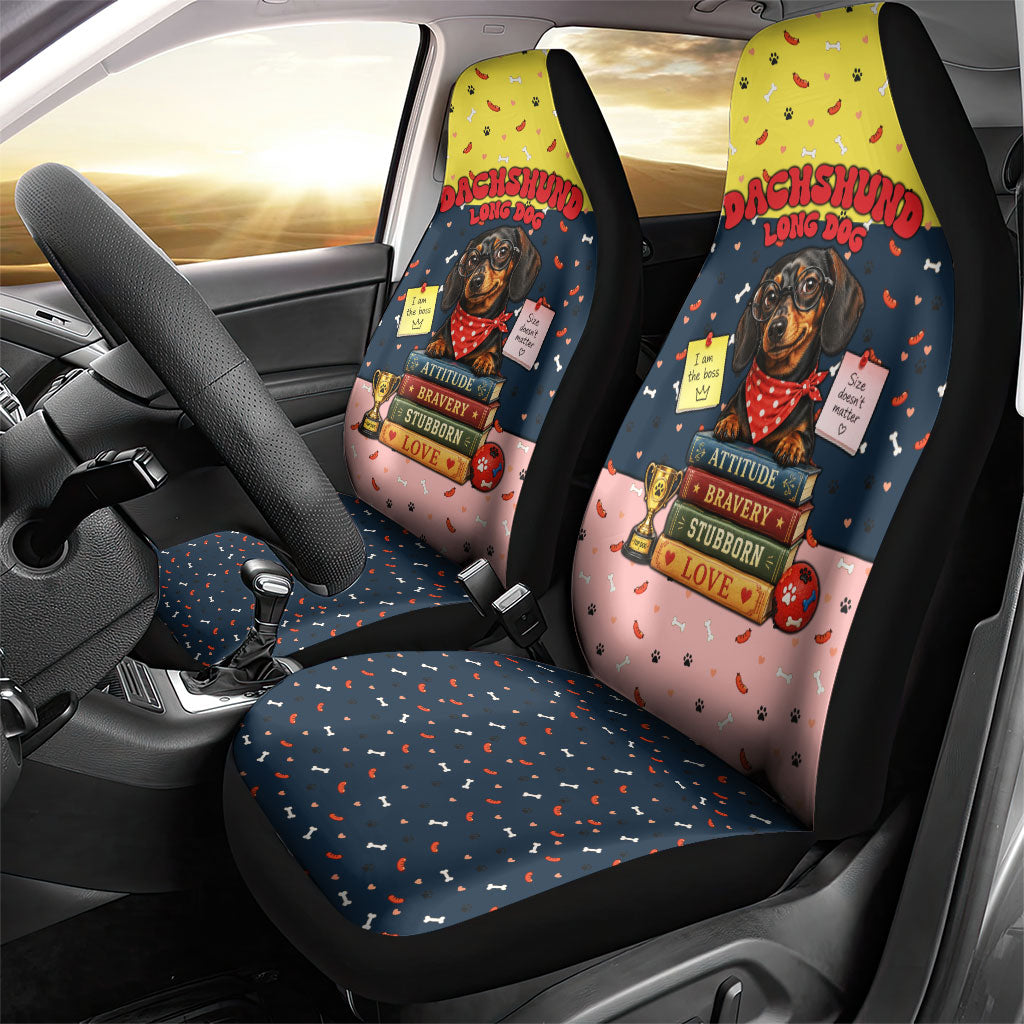 Dachshund Long Dog Big Personality Car Seat Cover Dachshund Lovers Club Cute Mascot